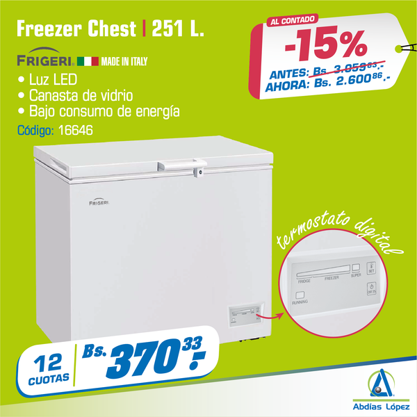 Freezer 251 Litros