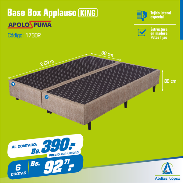 Base Box Applauso 38x96x203 cm