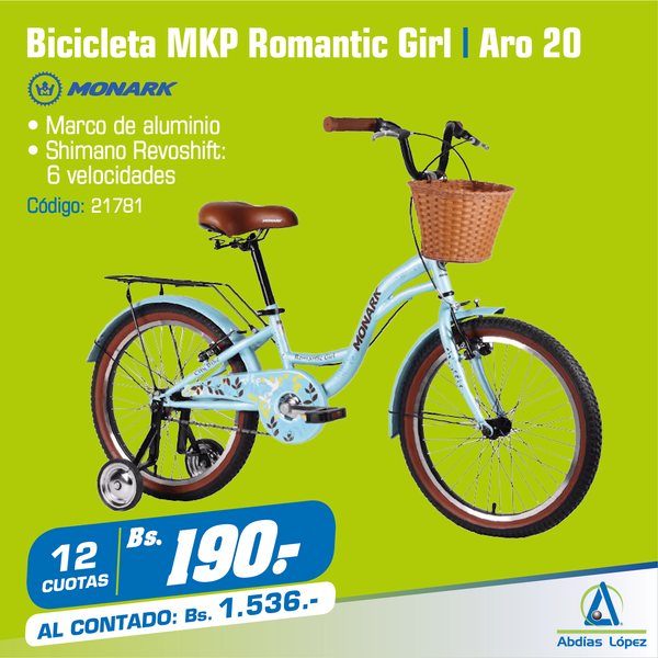 Bicicleta MKP Romantic Girl- aro 20