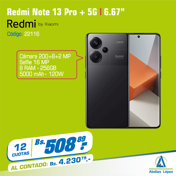 Celular Redmi Note 13 Pro + 5G