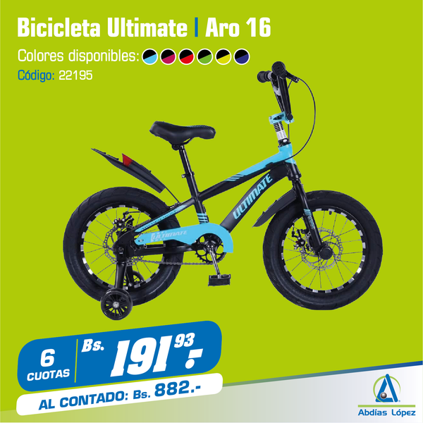 Bicicleta Ultimate- aro 16