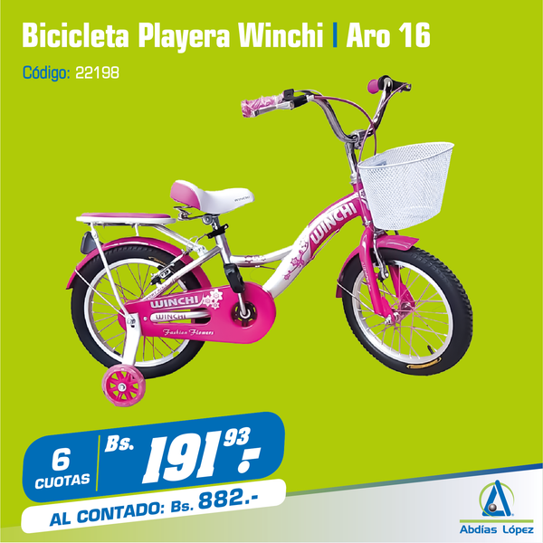 Bicicleta Playera Winchi - Aro 16