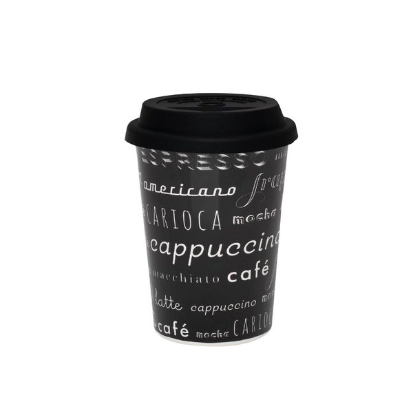 Vaso De Ceramica P/Viaje 300Ml Menu Cafe