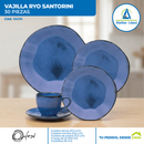 Vajilla Ryo Santorini de 30 piezas