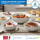 Vajilla para Postre Coconut | 7 pzs.