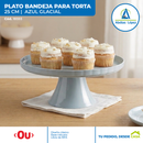Plato Con Soporte 25Cm Azul Glacial