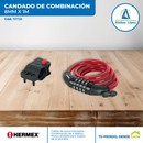 Candado de cable con combinación