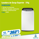 Lavadora de Carga Superior 9kg