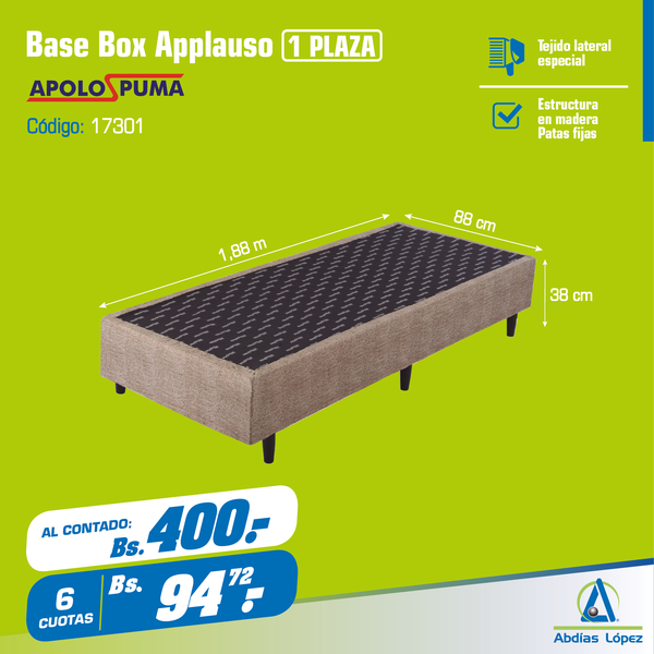 Base Box Applauso 38x88x188 cm