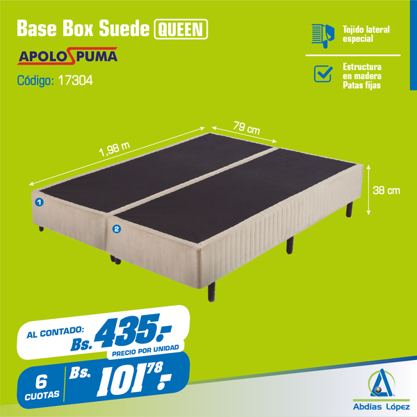 Base Box Applauso Suede 38x198x79 cm