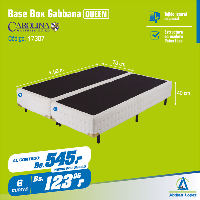 Base Box Gabbana Plush 38x198x79 cm