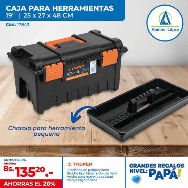 Caja Negra/Naranja Para Herramientas