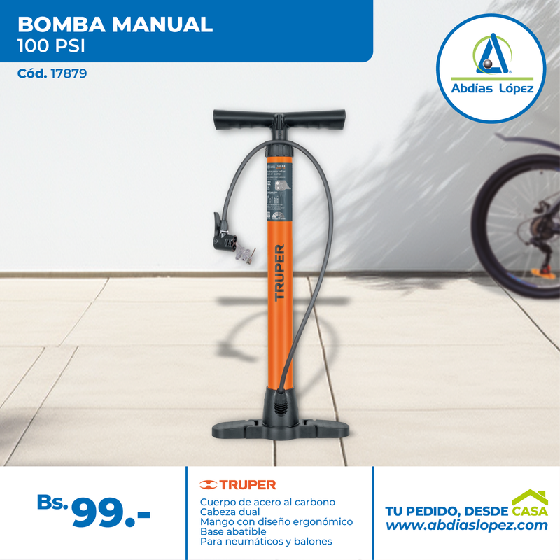 Bomba Para Inflar De 100 PSI