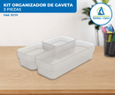 Kit Organizador de Gaveta - Transparente