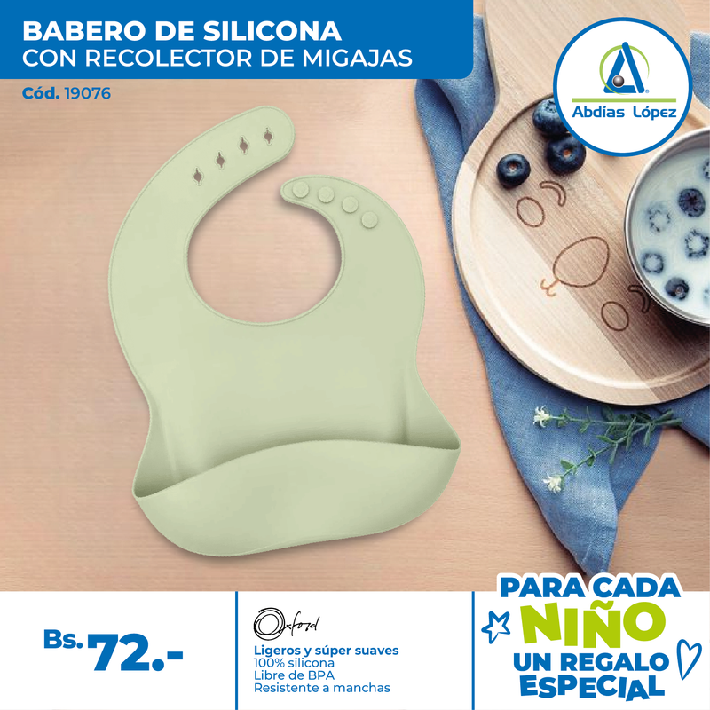 Babero de Silicona - Verde