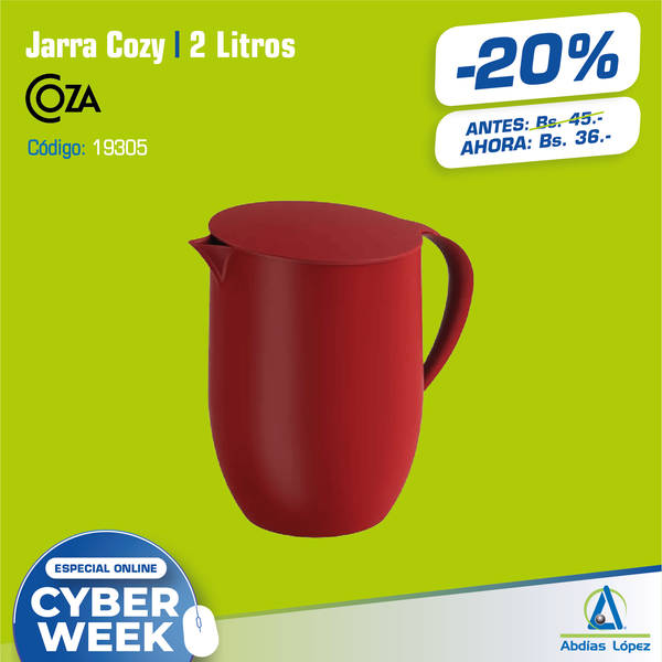 JARRA COZY 2 LITROS ROJO