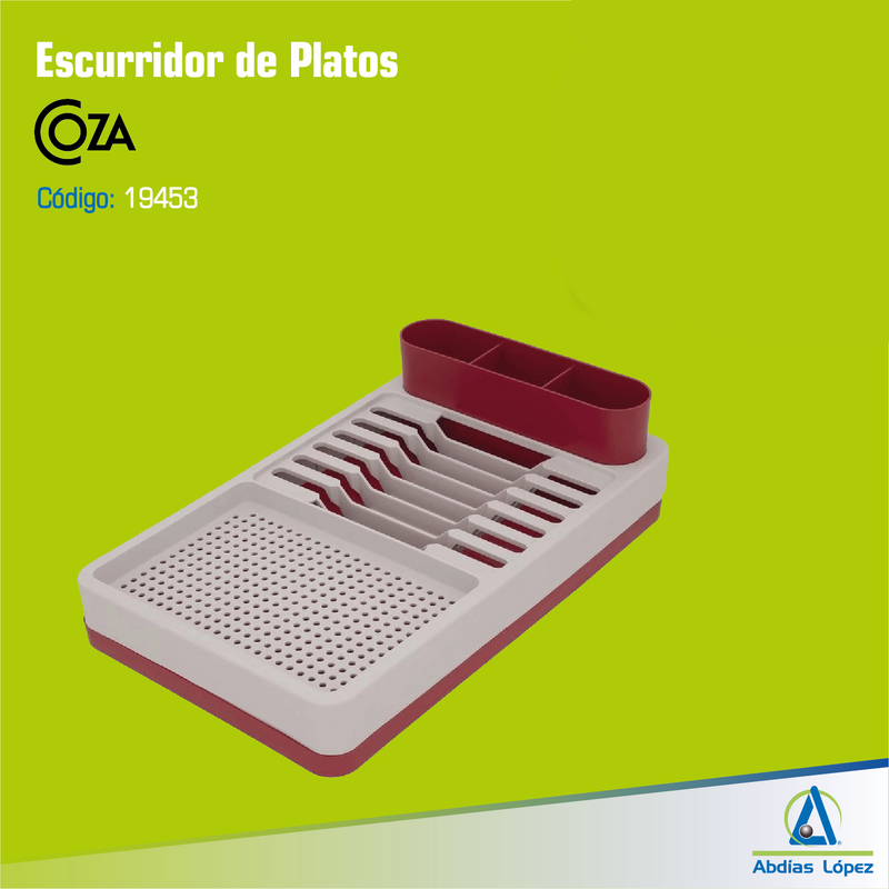 ESCURRIDOR DE PLATOS ROJO