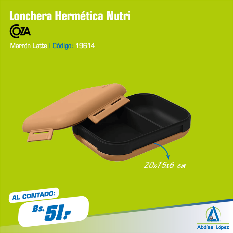 Lonchera Hermética Nutri Marrón