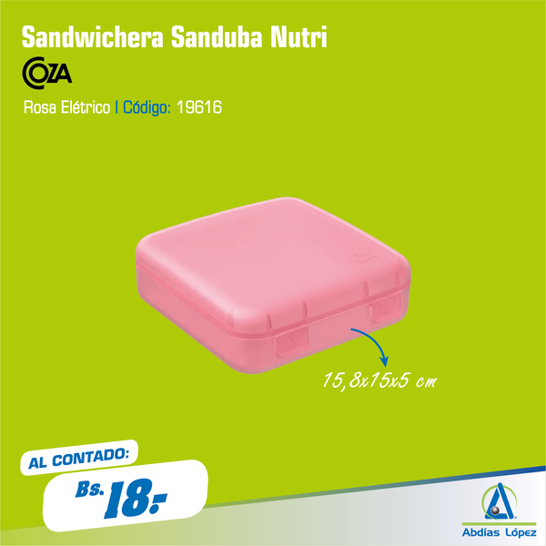Sandwichera Sanduba Nutri - rosado