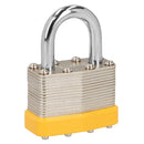 CANDADO LAMINADO DE ACERO DE 50MM DE 4PZAS