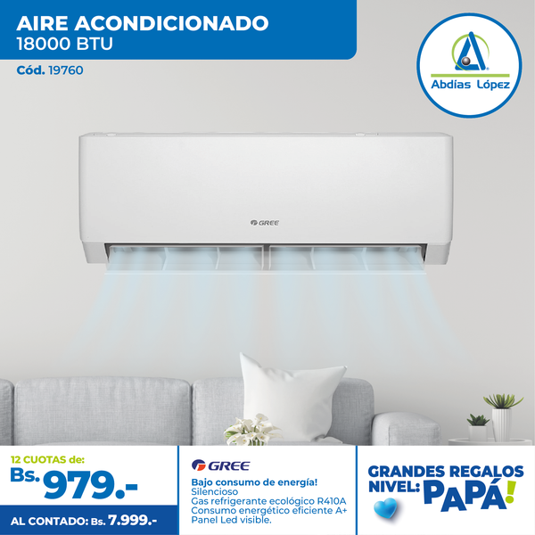 AIRE ACONDICIONADO GREE 18000 BTU