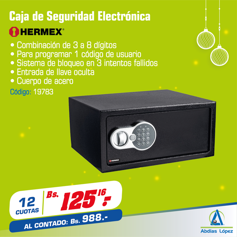 CAJA FUERTE DE ACERO