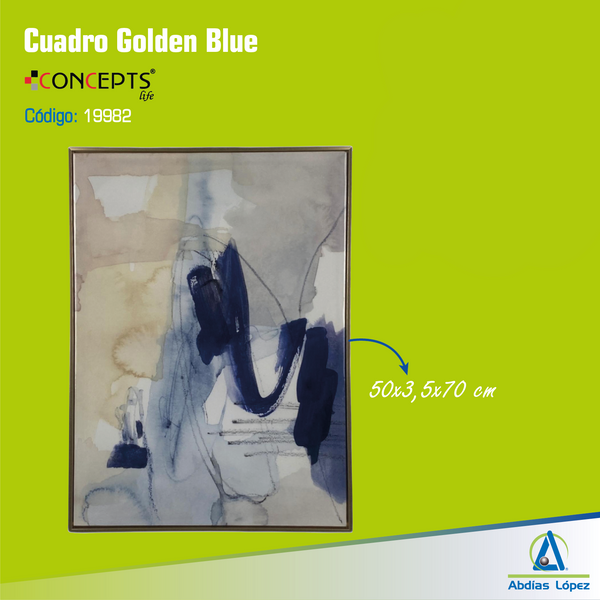 CUADRO GOLDEN BLUE