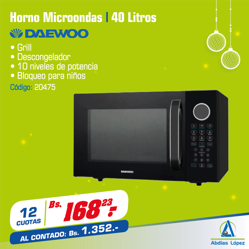 Horno Microondas Daewoo