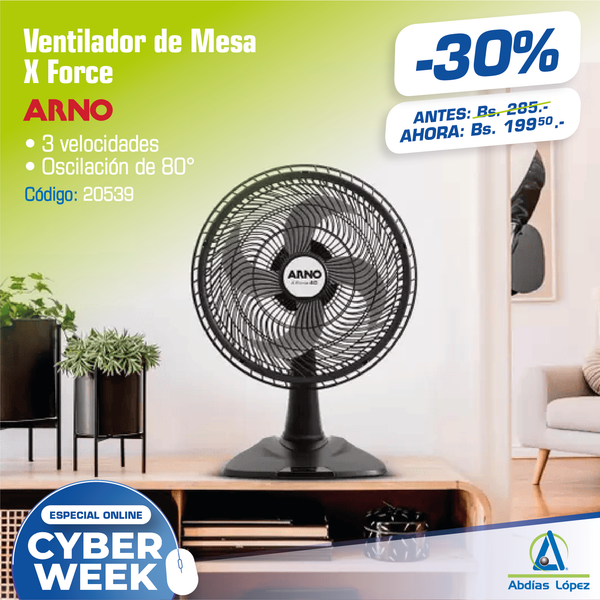 Ventilador Arno X Force 40 de mesa