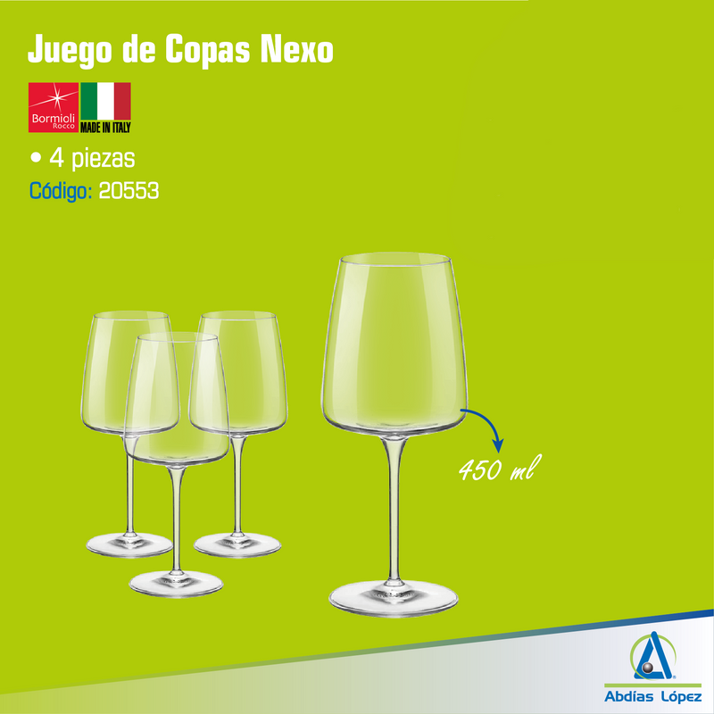 JUEGO DE COPAS NEXO