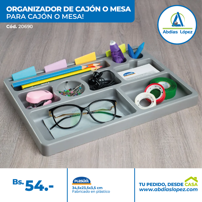 Organizador para gaveta o mesa