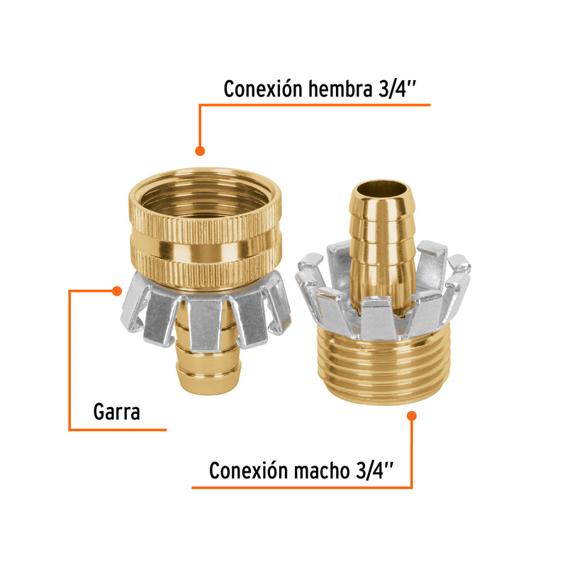 JUEGO DE CONECTORES 1/2"
