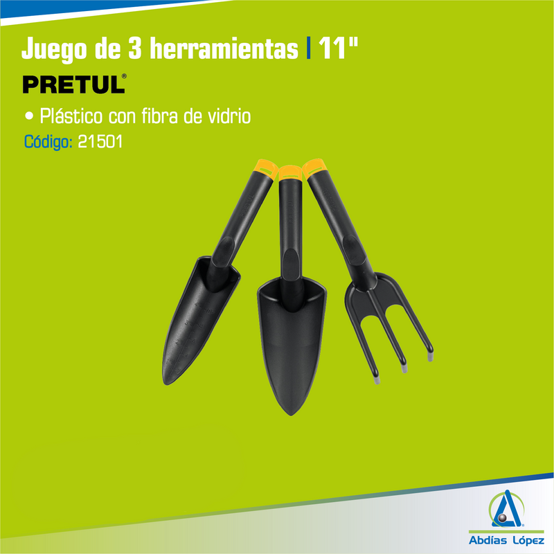 juego de 3 herramientas 11 "