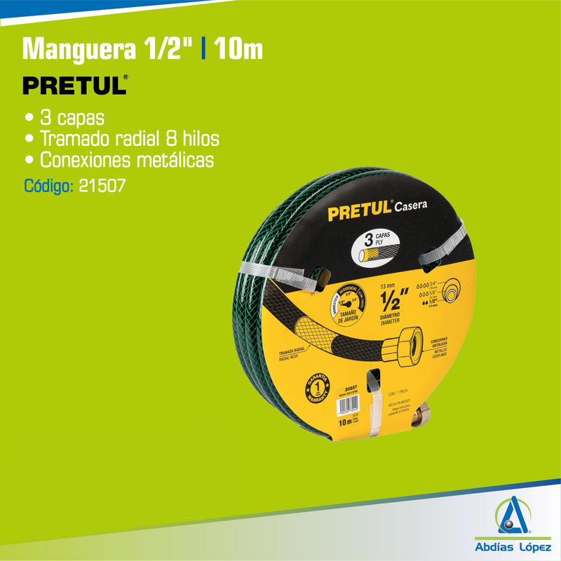 MANGUERA 1/2" - 10M
