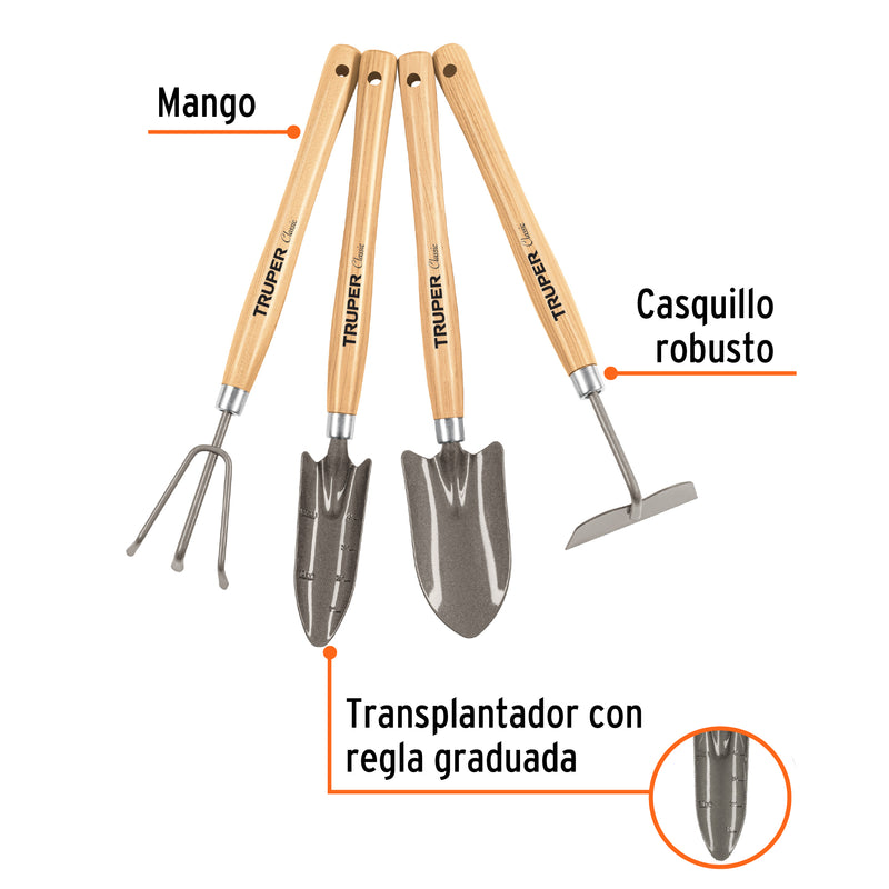 JUEGO DE 4 HERRAMIENTAS 15"