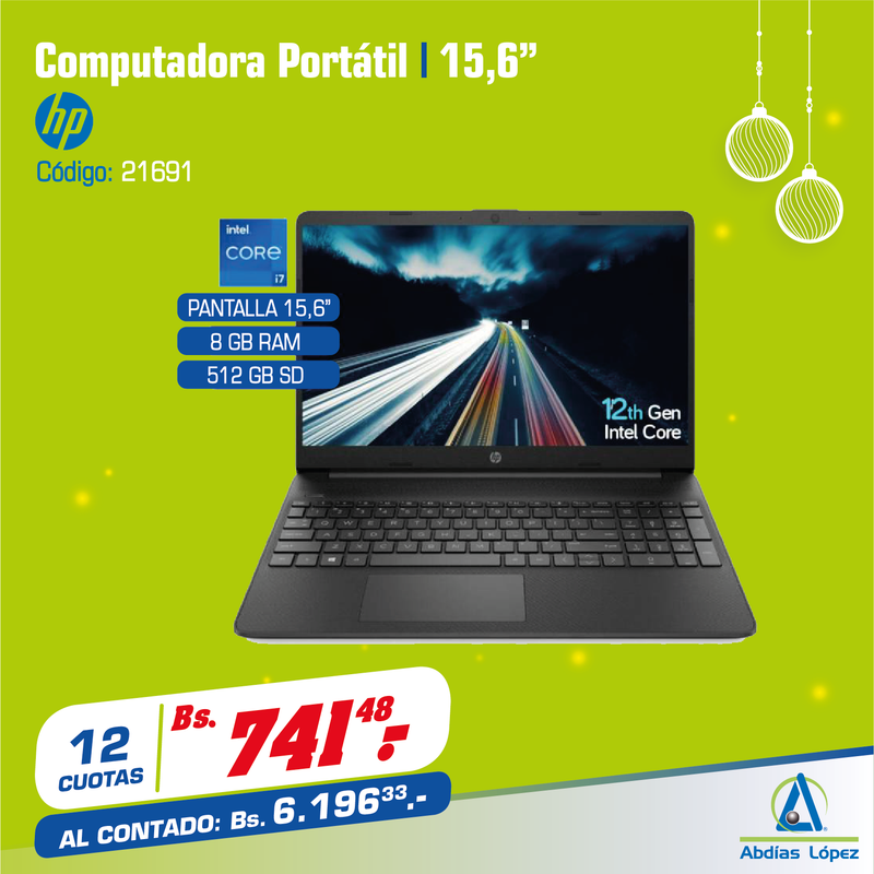 Computadora Portátil 15"6