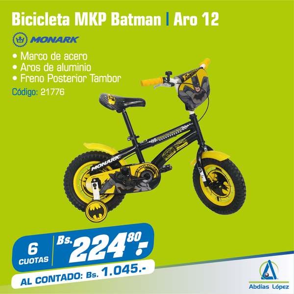 Bicicleta MKP Batman - Aro 12