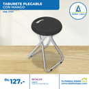 TABURETE PLEGABLE CON ASAS REDONDO