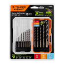 Juego de 13 brocas HSS para metal en estuche