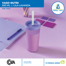 Vaso con Tapa y Sorbete Nutri de 500 ml