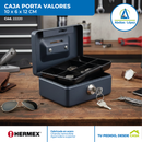 Caja Porta Valores De Acero De 12X6X10 cm