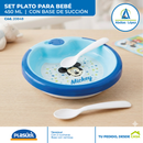 Plato Termico Base Ventosa Y 2 Cucharas