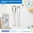 Juego de Cubiertos Inox Le Petit  |  2 pzs.