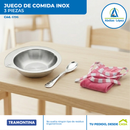 Set de Comedor Le Petit Inox de 3 pzs.