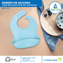 Babero de Silicona - Celeste
