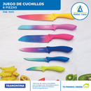 Juego de 6 Cuchillos para Cocina Colorcut