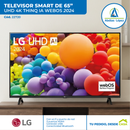 Televisor Lg 65" Smart Tv Uhd 4K Thinq Ia 2024