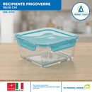 Recipiente con Tapa Frigoverre Evolution Cuadrado