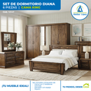 Juego de Dormitorio Diana | Cama King | 6 piezas