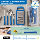 Juego de Cubiertos INOVA de 24 piezas + Rallador en Recipiente